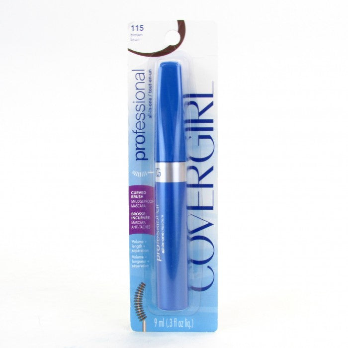 COVERGIRL Professional All In One Curved Brush Mascara, Brown 115, 0.3 Oz - ADDROS.COM